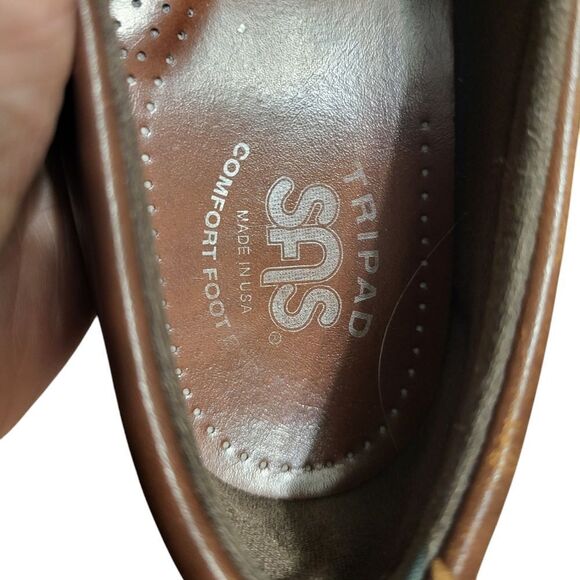 SAS Tripad Comfort Brown Leather Womens Casual Comfort Shoe, 8 - Picture 12 of 13